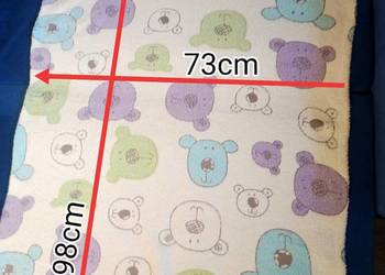 Koc dziecięcy 98cm/73cm miły w dotyku