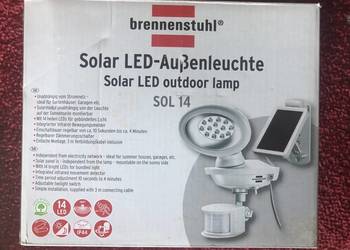 Solarna lampa zewnętrzna LED Brennenstuhl SOL 14 z czyjnikiem ruchu