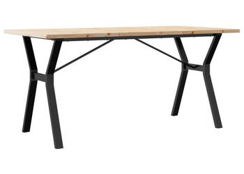 Stół jadalniany z nogami w kształcie litery Y 160x80x755 cm WM-3282787