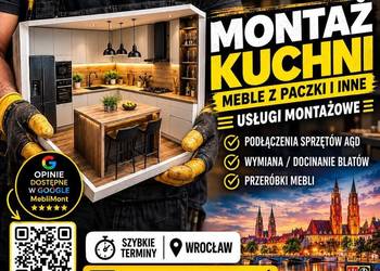 Montaż mebli, kuchni | IKEA/Leroy/Castorama | kompleksowo od A do Z