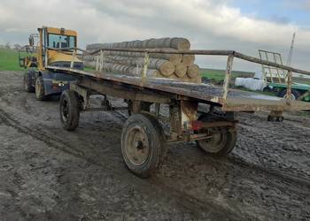 Przyczepa wywrotka d732 d35 d47 3 strony na małym kole D 35