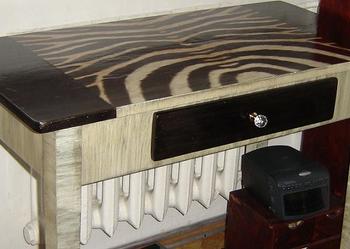 biurko decoupage ZEBRA
