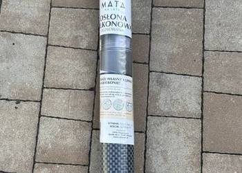 Osłona mata balkonowa oczkowana Technorattan 120 cm/ 300 cm szara