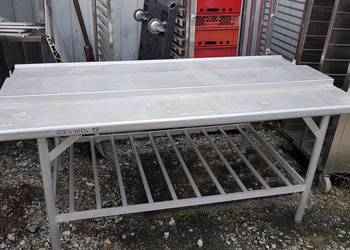 Stół masarski aluminiowy    200x100x88