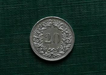 SZWAJCARIA - 20 rappenów, 1976r