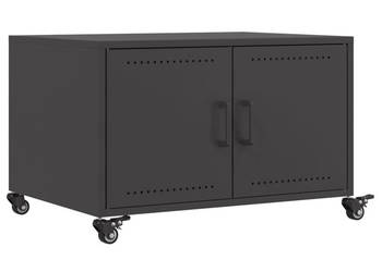 Stolik kawowy czarny 68x50x435 cm stal WM-846686