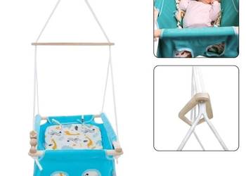 huśtawka dla niemowlaka Baby Boho niebieski - zoo