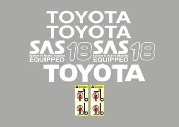 Naklejki oklejenie TOYOTA SAS 18 Zamiennik