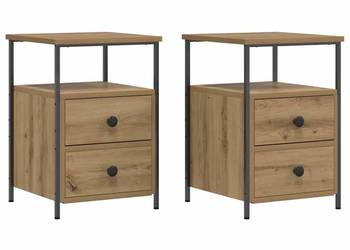 vidaXL Szafki nocne, 2 szt., dąb artisan(SKU:857261)