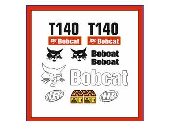Naklejki Bobcat T140 Miniładowarka ładowarka Zestaw Nalepki