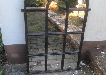 stare okno żeliwne z lustrami