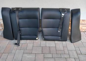 BMW e36 coupe skórzane oparcia kanapy czarna skóra