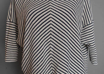 bluzka w paski motyl luźna oversize M 38 river island