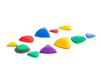 ścieżka sensoryczna kamienie rzeczne Triangle