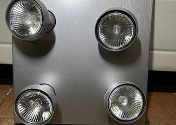 Lampa halogen sufitowy x 4, srebrny Massive