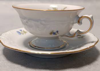 KPM Krister Friederike Filiżanka Duet Kwiaty Śląsk Silesia Reliefy