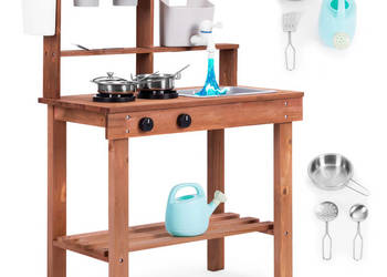 Kuchnia błotna dla dzieci outdoor z drewna jodłowego ECOTOYS