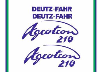 Naklejki Deutz-Fahr Agrotron 210 Ciągnik Traktor Nalepki Mocne