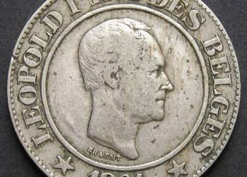 BELGIA 20 CENTIMES 1861 - KRÓL LEOPOLD I KOBURG GOTHA