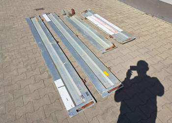 Burty aluminiowe do przyczepki towarowej