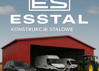 GARAŻ BLASZANY - otwarta przestrzeń wjazdowa - Zadaszenie  - ESSTAL-