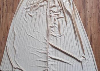 nowa długa plisowana spódnica rozmiar S kolor szampana szerokość pas 30 cm,