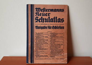 Stary niemiecki atlas z 1938 roku