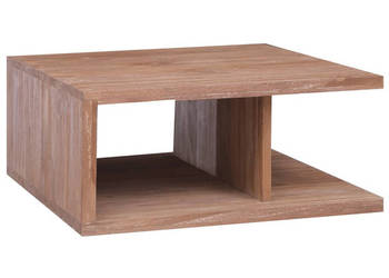 Stolik kawowy 70 x 70 x 30 cm lite drewno tekowe WM-287898