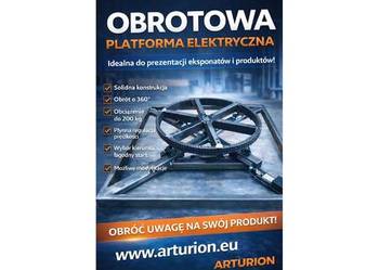 Podest obroptowy -Ekspozytor -Obrotnica 200 kg sterowanie