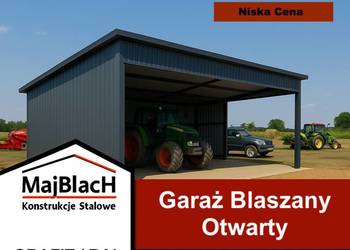 Garaż Blaszany Otwarty   WIATA OTWARTA / Magazyn / Schowek – Maj-BlacH