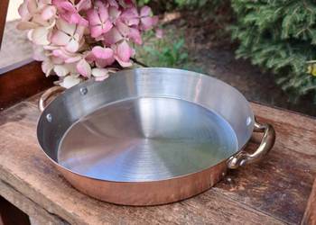 Miedziana patelnia do serwowania średnica 18 cm