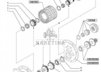 New Holland T6010 Kolo zebate napedz 87396940