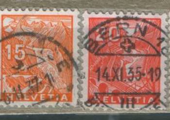 Zn. Szwajcaria Mi 270 - 4, 6  kas 1934