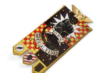 Imperial Fists Banner  | 8 cm | Metal | Magnes | Warhammer 40k