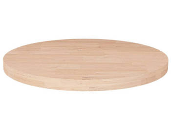 Okrągły blat do stolika Ø50x25 cm surowe drewno dębowe WM-342902