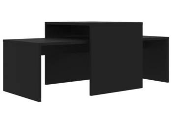 Stoliki kawowe czarne 100x48x40 cm WM-802913