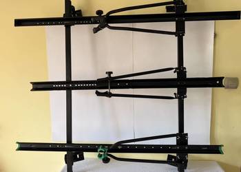 Bagażnik rowerowy dachowy Amos na 3 rowery Uniwersalny solidny czarny