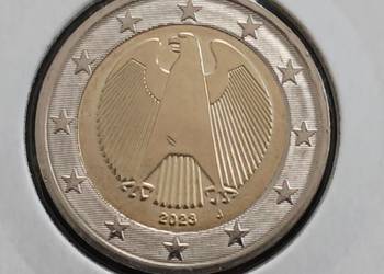 2 Euro Niemcy 2023 r. men J - mennicze 2 Euro Niemcy 2023 r. men J - mennicze