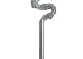 Fajka Szklana Długa Z Konikiem Morskim, 15 Cm, Przezroczysta