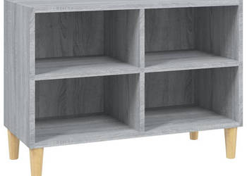 Szafka pod TV drewniane nóżki szary dąb sonoma 695x30x50 cm WM-813147