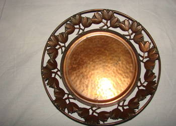 miedziana patera PRL