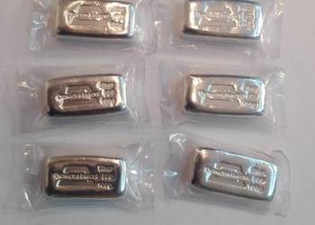 Srebrne sztabki 100 gram x 10 szt