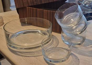 Zestaw szklany Leonardo Novara: 4 miseczki + duża miska Vintage