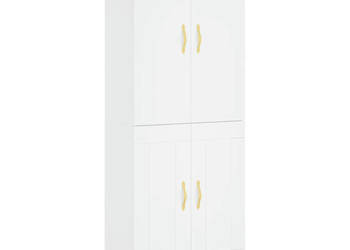 Witrynka biała 695x34x180 cm materiał drewnopochodny WM-3195771