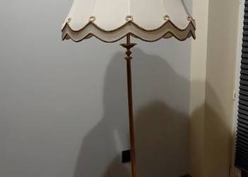 stylowa lampa mosiężna , podstawa marmur / 224