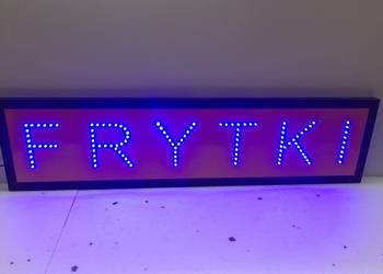 SZYLD DIODOWY Reklama LED FRYTKI 100x25cm zewnętrzna