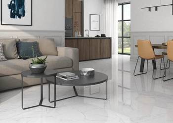 Gres Pamesa Lincoln White polerowany 120x60x1 cm lub 120x120