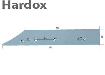 Płoza długa HARDOX L1083/Pd części do pługa GASSNER