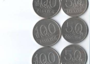 50 ZŁ 7szt. + 100 ZŁ 8szt. 1990 - 15szt.