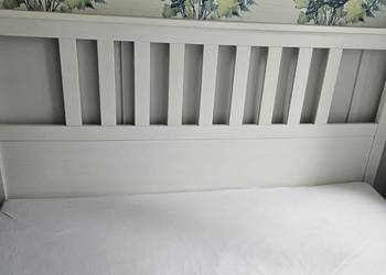 Dowóz!! Łóżko Hemnes Ikea 160x200, drewniane, białe + materac  h3 jak nowy